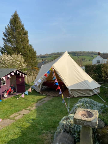 bell tent top view