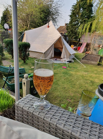 more drinks with a bell tent