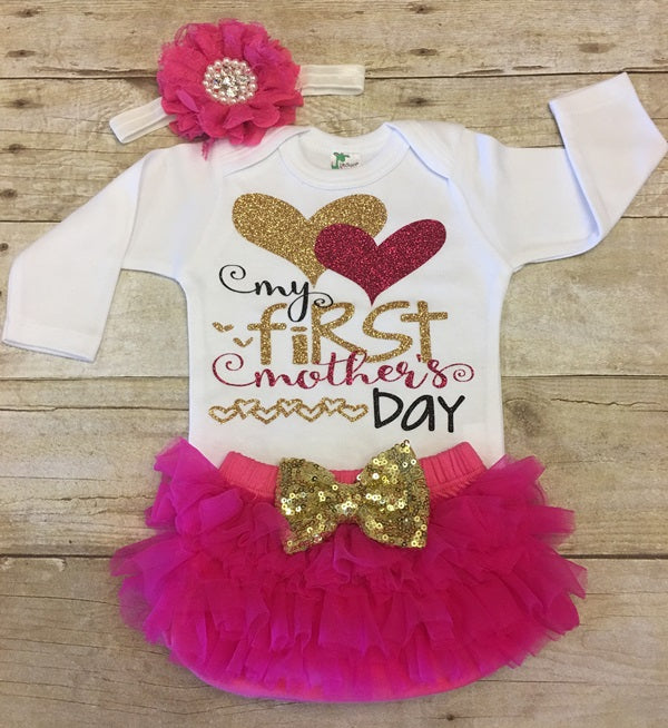 first mother's day baby girl outfit