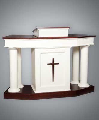 Traditional Colonial Church Pulpit