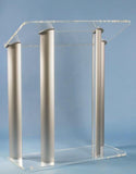 Contemporary Acrylic and Aluminum Podium Large Alumacrylic