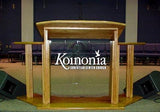 Wood with Acrylic Pulpit w/Wings 703 Proclaimer