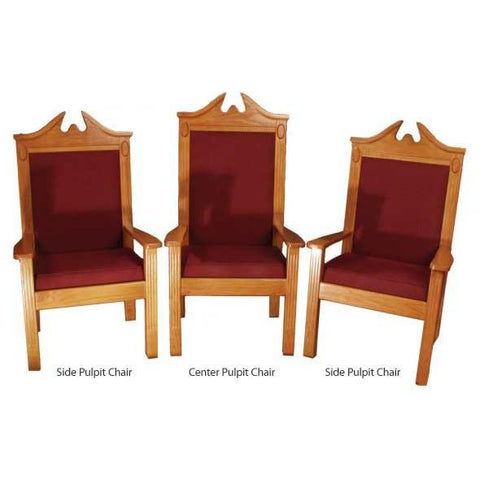 Clergy Church Chair TPC-296S/NO 8200 Series 48" Height Side Pulpit Chair