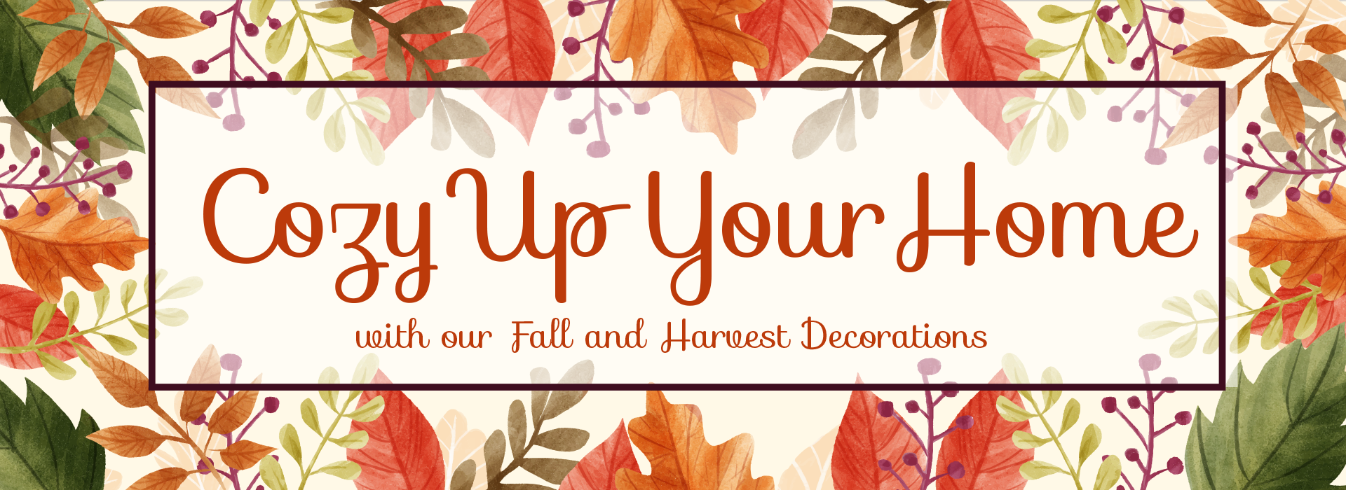 Cozy Up Your Home with our Fall and Harvest Decorations