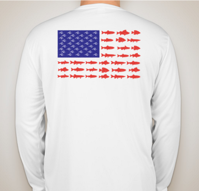 American Flag Fishing Shirt USA 