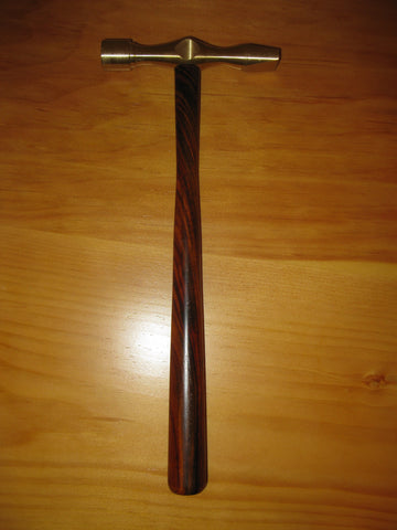 Plane Adjusting Hammer, cocobolo and brass