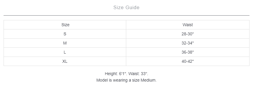 Separatec underwear's size guide