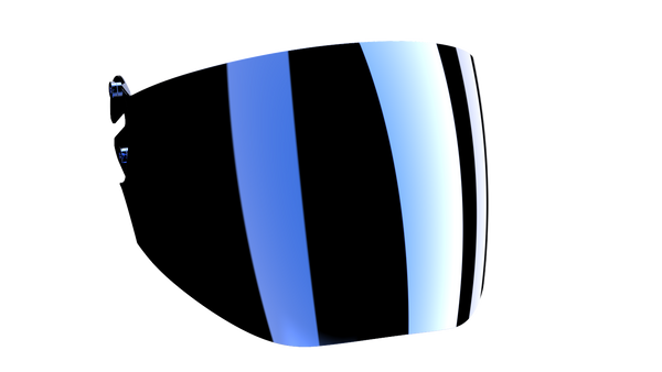 blue helmet visor