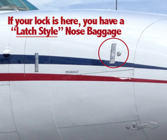 B55 and B58 Nose Baggage Latch