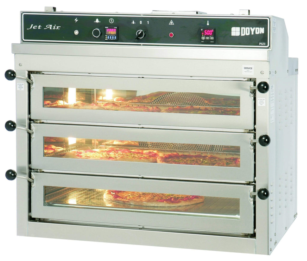Doyon Piz3g Gas Three Deck Countertop Convection Pizza Oven 30