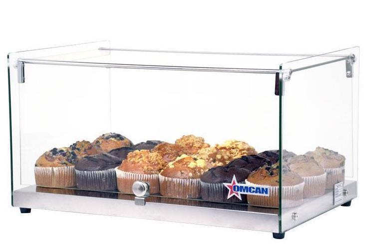 Omcan 1 Tier Bakery Display Case With Front And Rear Doors 22