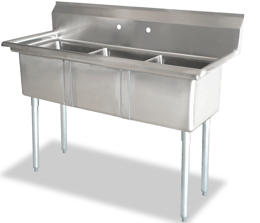 Omcan Three Compartment Sink