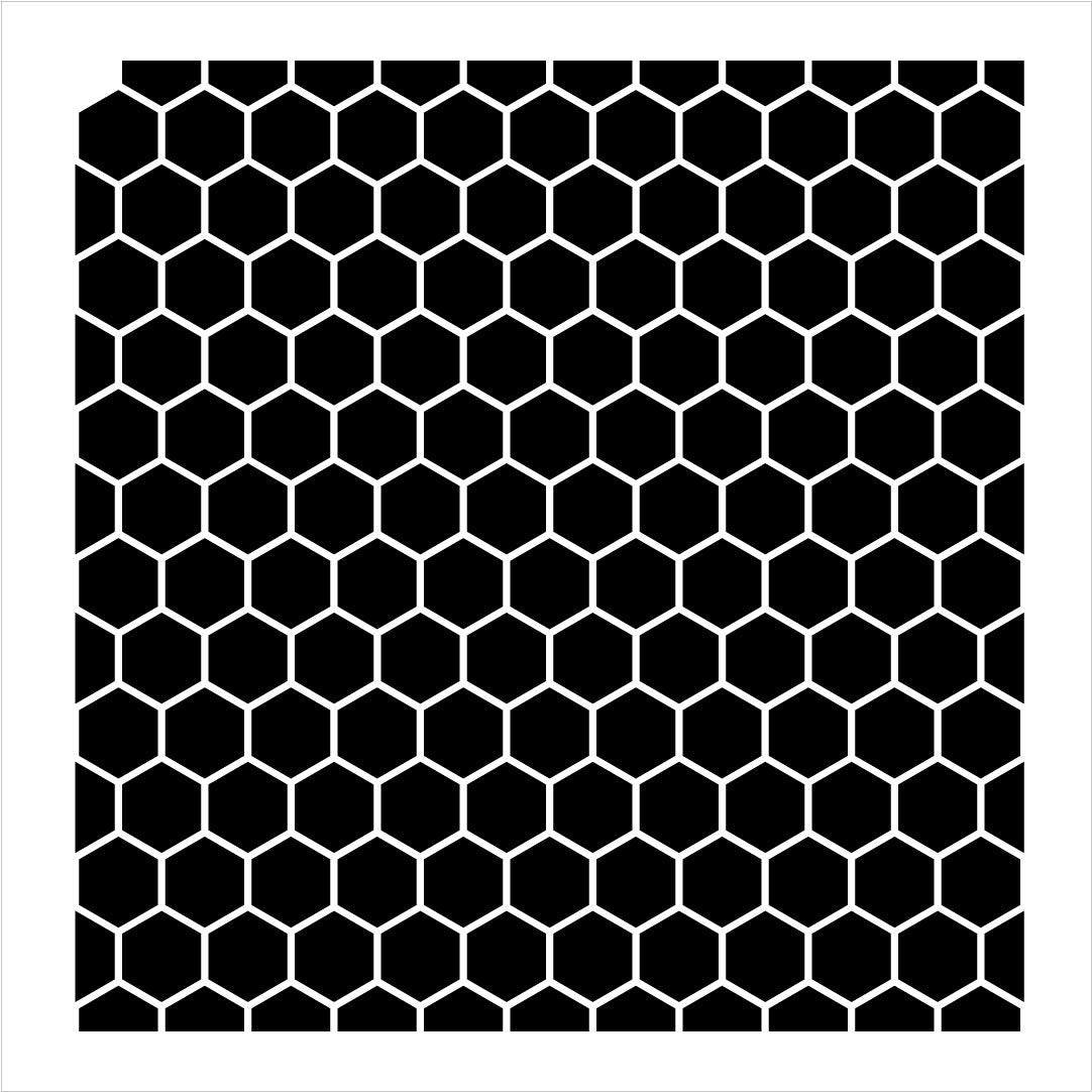 Honeycomb Stencil by StudioR12 | Country Repeating Pattern Stencil- 6