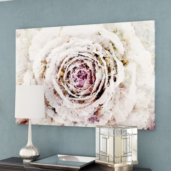 Winter New York Flower Floral and Botanical Art' Wrapped Canvas Print