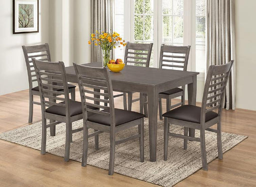 Weathered Gray Dining Table and Chairs - @ARFurnitureMart
