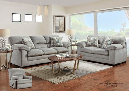 Stormy Gray Sofa And Loveseat Set