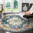 Annabel Power Loom Navy Blue Area Rug Sizes: Round 3', 4'x5'7'', 6'7''x9'2''