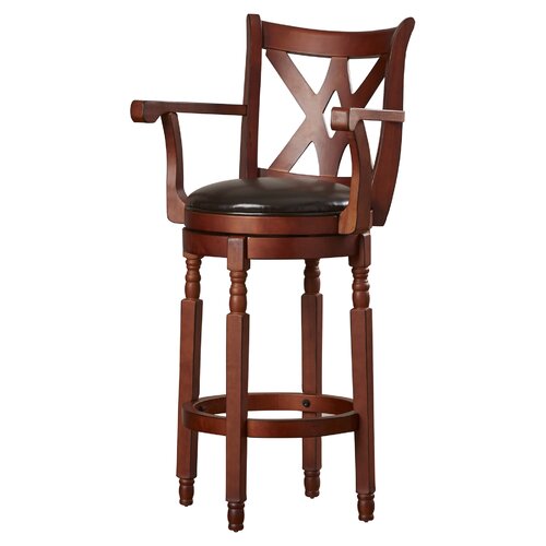 Attica 30.5" Swivel Bar Stool Finish: Brown