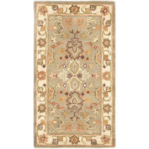 Cranmore Tufted Wool Light Green/Beige Area Rug 6' x 9'
