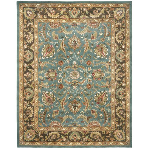 Cranmore Hand-Tufted Wool Blue/Brown Area Rug 7'6'' x 9'6''