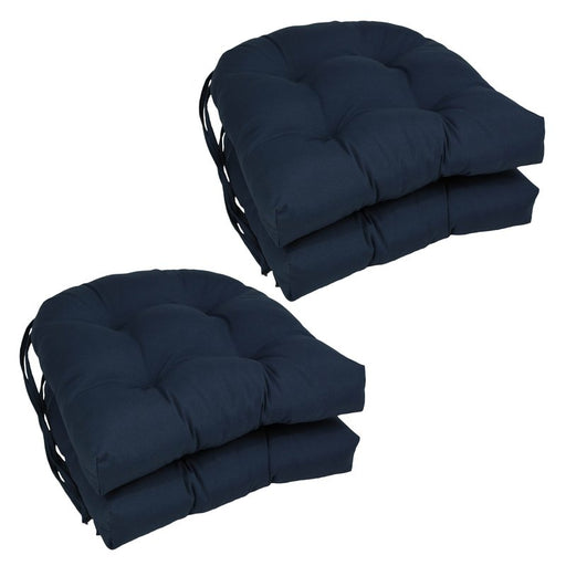 Dining Chair Cushion color: Navy