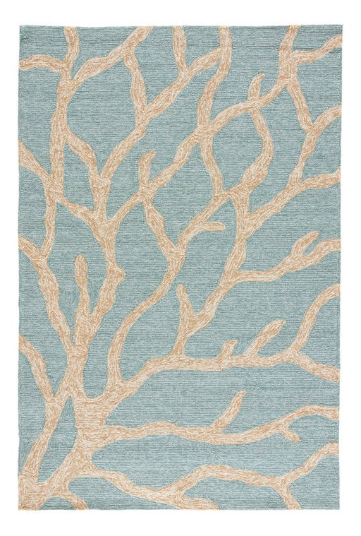 Nilles Blue/Frosty Green Coastal Rug - @ARFurnitureMart