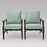 Fairmont 2pk Patio Motion Club Chair Aqua - Threshold