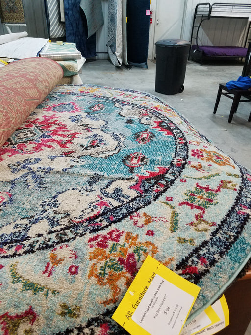 Lennert Light Blue/Fuchsia Area Rug