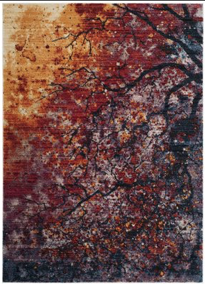 Lansing Red/Orange Area Rug - Size: Rectangle 8' x 10'