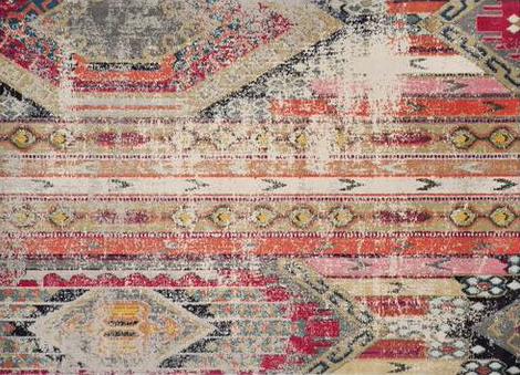 Newburyport Beige/Orange Area Rug Size: Round 3'