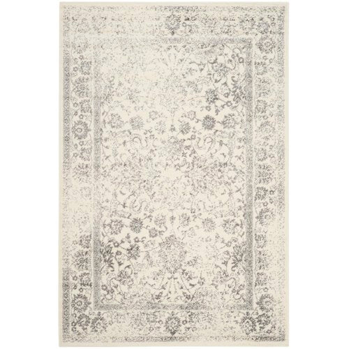 Power Loom Aiken Ivory/Silver Area Rug