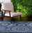 Vedette Blue/Gray Indoor/Outdoor Area Rug Size: 7'10" x 9'10"