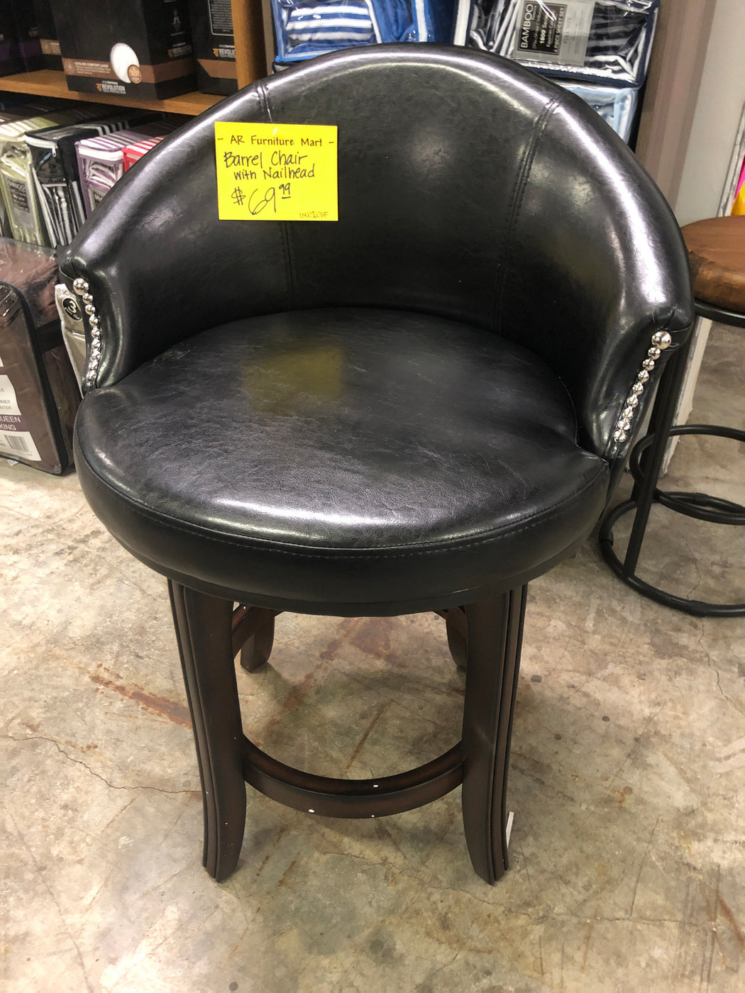 Barrel Chair With Nailhead | Discount Furniture Outlet Springdale AR