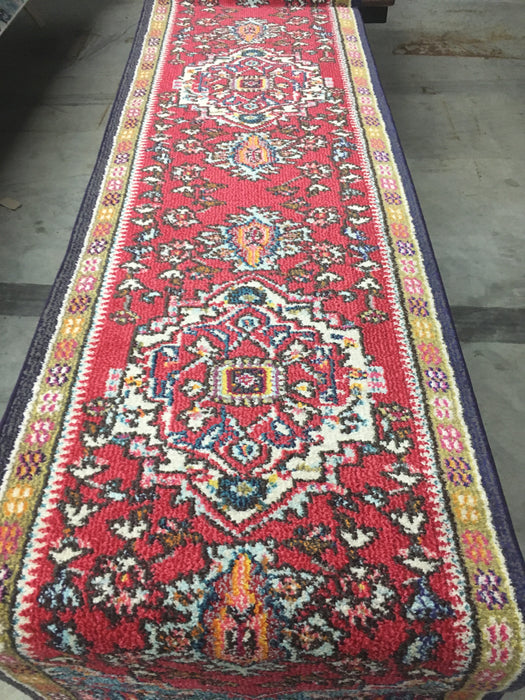 Mistana Tsukiji Red Area Rug Rug Size: Runner 2'2" x 14'