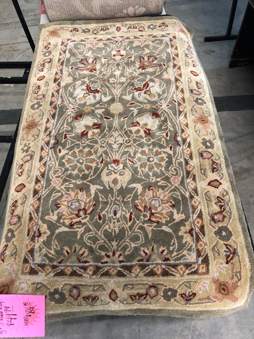 Angus Hand-Hooked Sage/Beige Area Rug