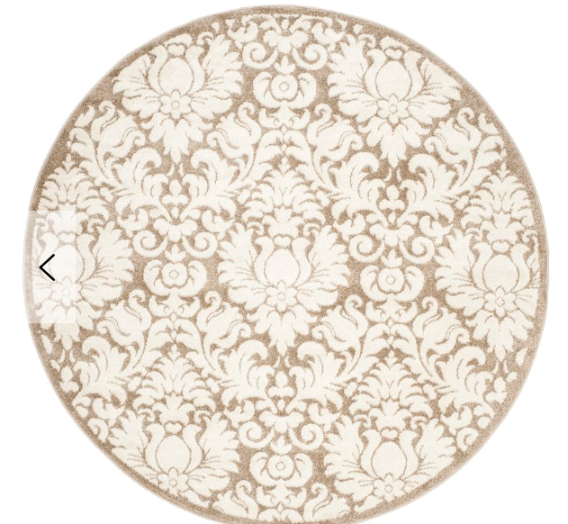 Maritza Wheat/Beige Area Rug - Size: Round 9'