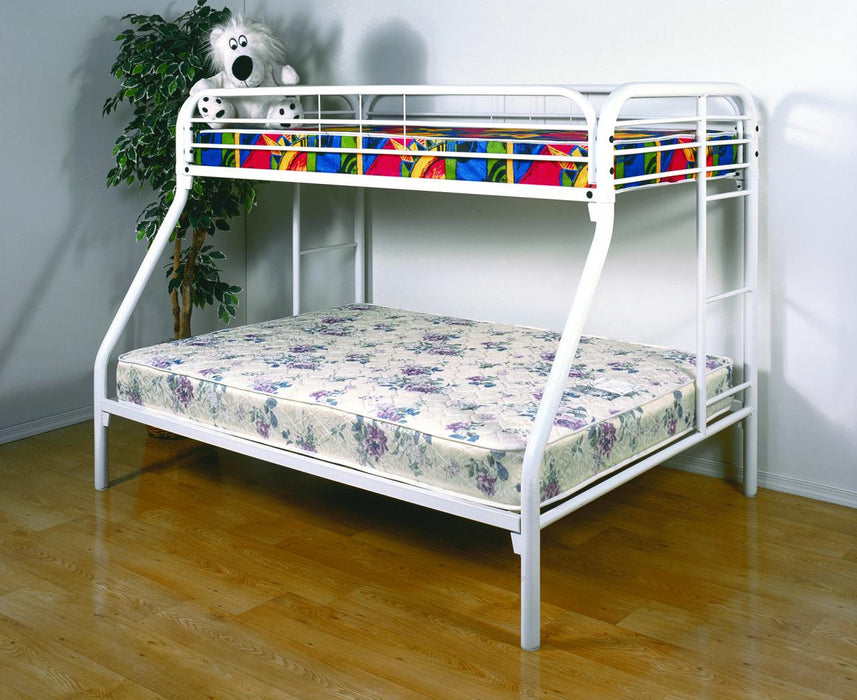 Twin/Full Metal Bunkbed with Mattresses - @ARFurnitureMart