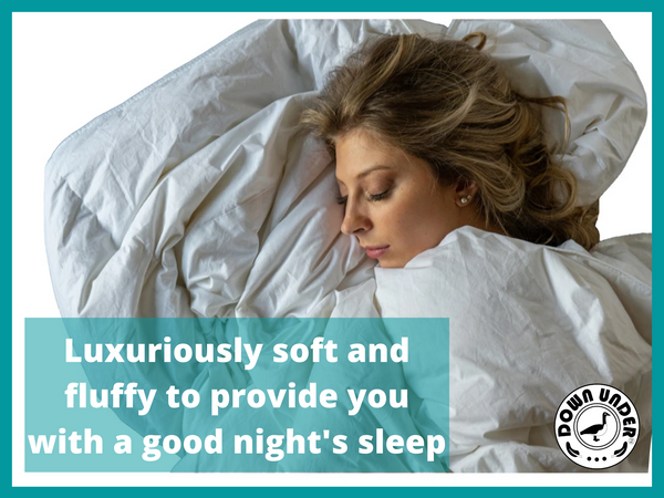 Luxuriously soft duvet for a good night's sleep