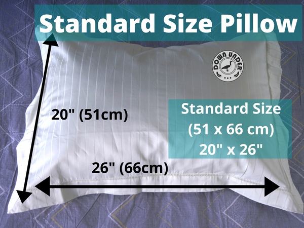 Standard pillow size and dimesnions