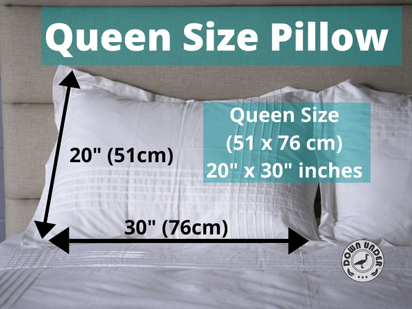 Queen size pillow dimensions