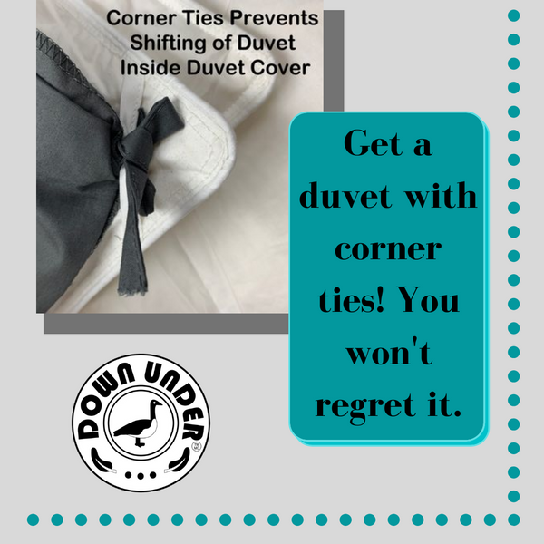 Duvet cover ties