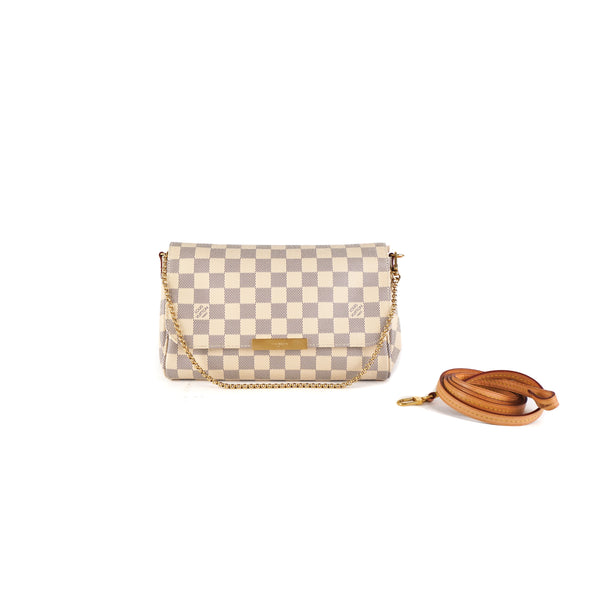 Louis Vuitton Damier Azur Canvas Favorite MM Bag Louis Vuitton