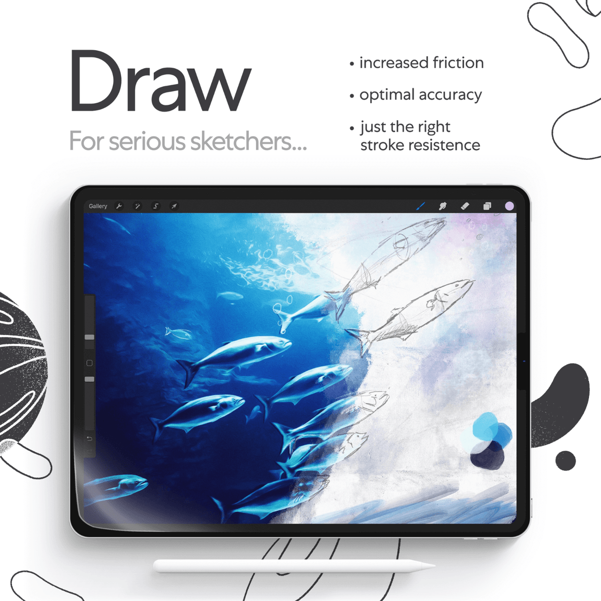 Non Glass 2 Pack Write and Draw Like on Paper with Paper Texture for iPad Pro 11 2018 Anti Glare Matte Surface Easy Install BERSEM Paperlike iPad Pro 11 Screen Protector 