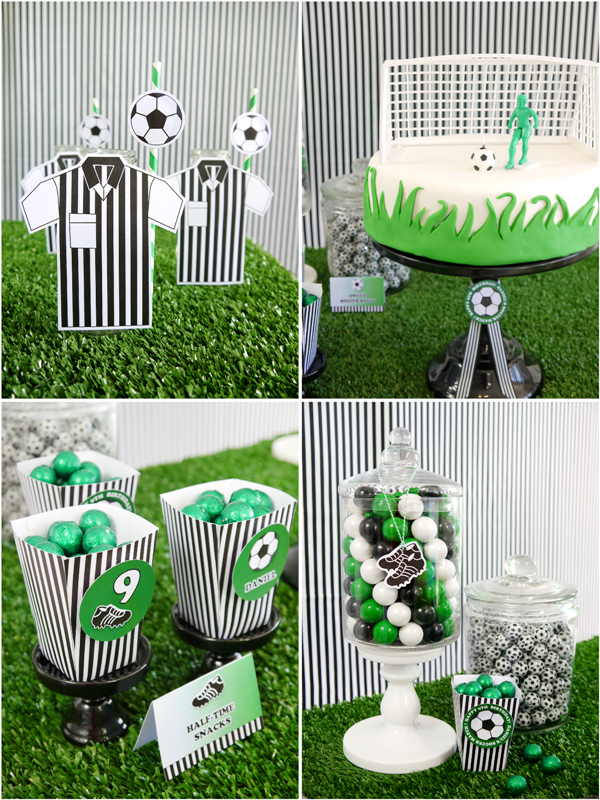 Soccer Football Birthday Party Printables Supplies | BirdsParty.com