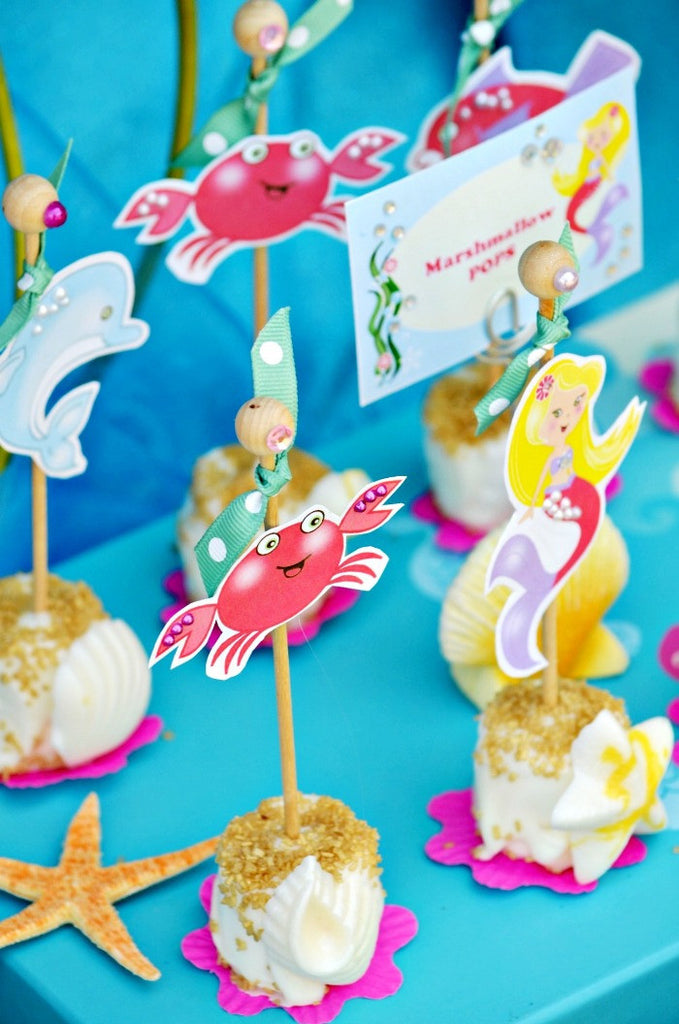 Under The Sea Mermaid Birthday Party Printables Supplies Decorations