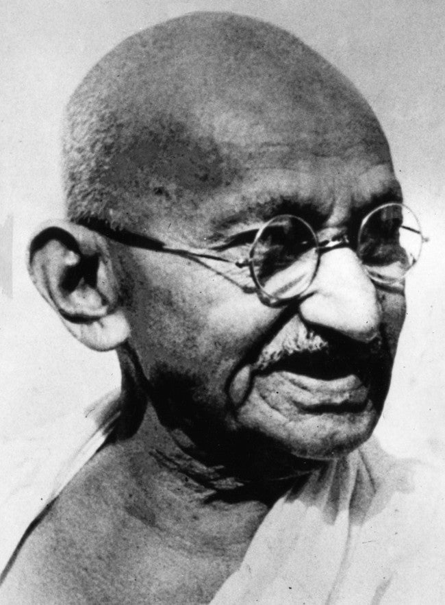 Gandhi autograph 