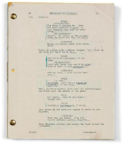 Breakfast at Tiffany's script