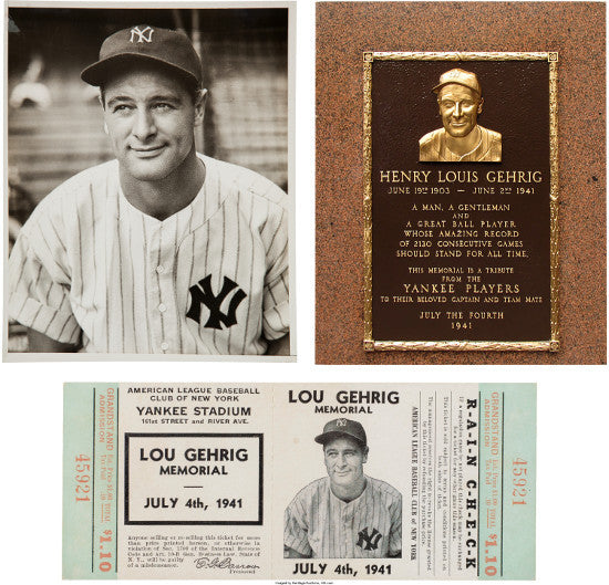 Gehrig plaque 