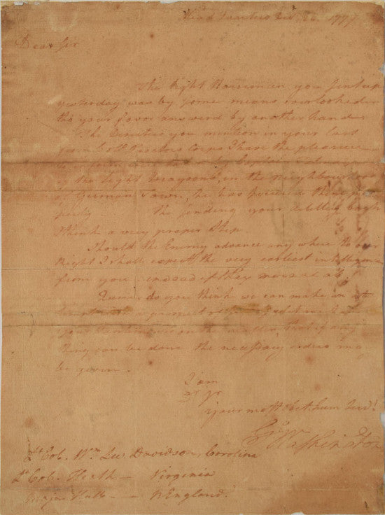 George Washington letter 