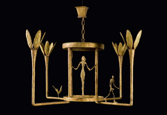 Giacometti bronze chandelier 